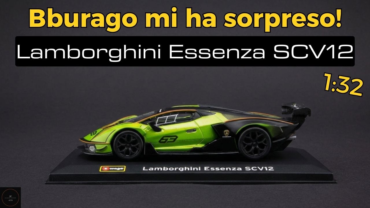 Lamborghini Essenza SCV12 Bburago in scala 1:32. Scopriamo questo incredibile modello