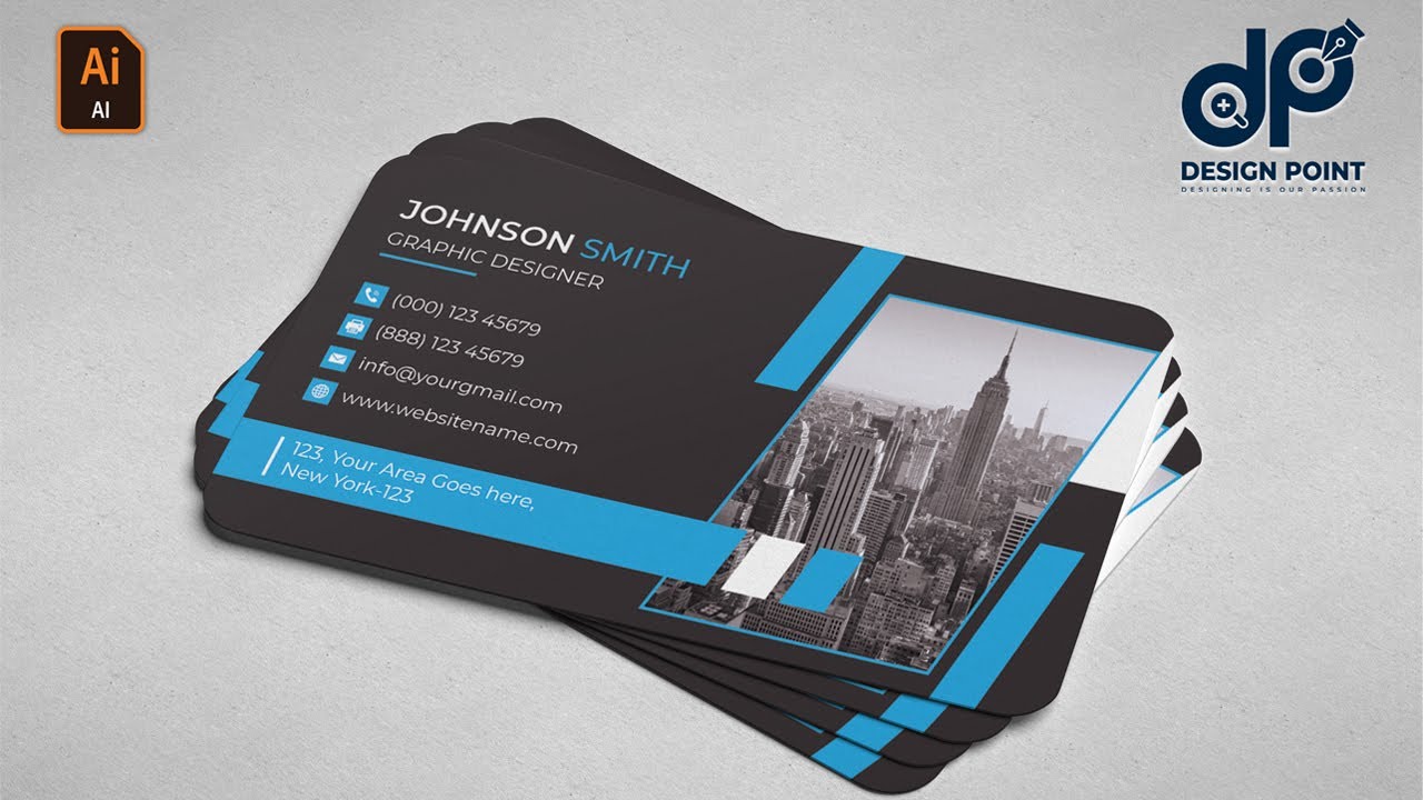 How to create a business card design with |  Graphicriver | Design Point