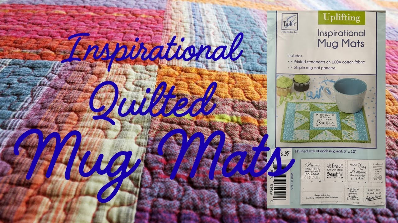 Inspirational Quilted Mug Mats 🪡 Sew Be It 🧵