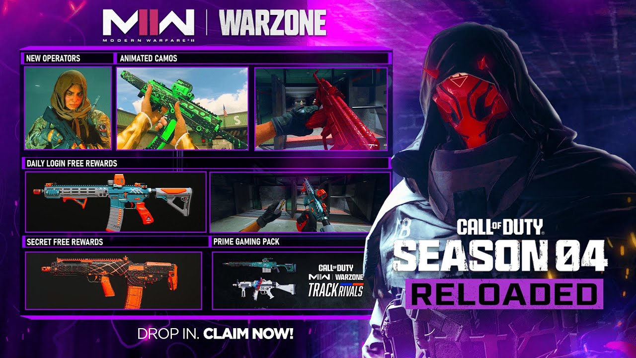CLAIM THESE 30+ FREE REWARDS IN MW2 SEASON 4 RELOADED! (FREE Animated Camos, Blueprints & Operator!)