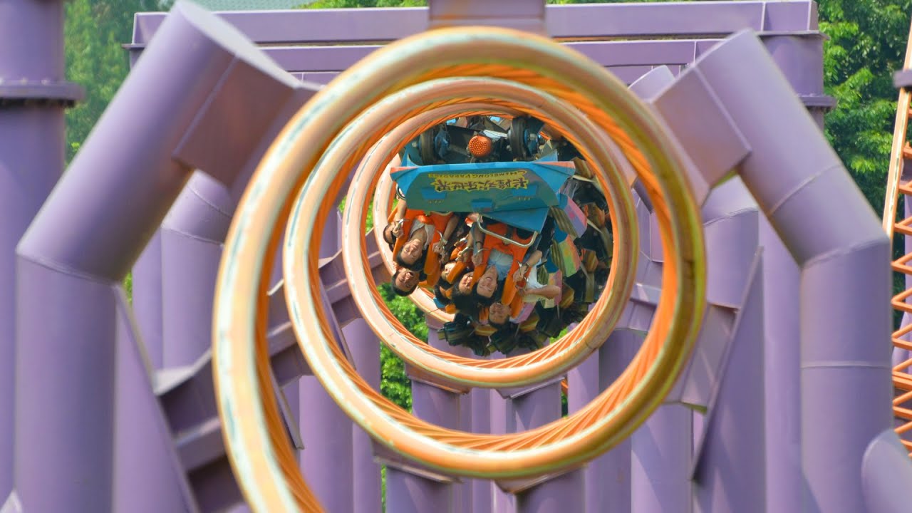 10 Inversion Roller Coaster POV Chimelong Paradise China 1080p HD