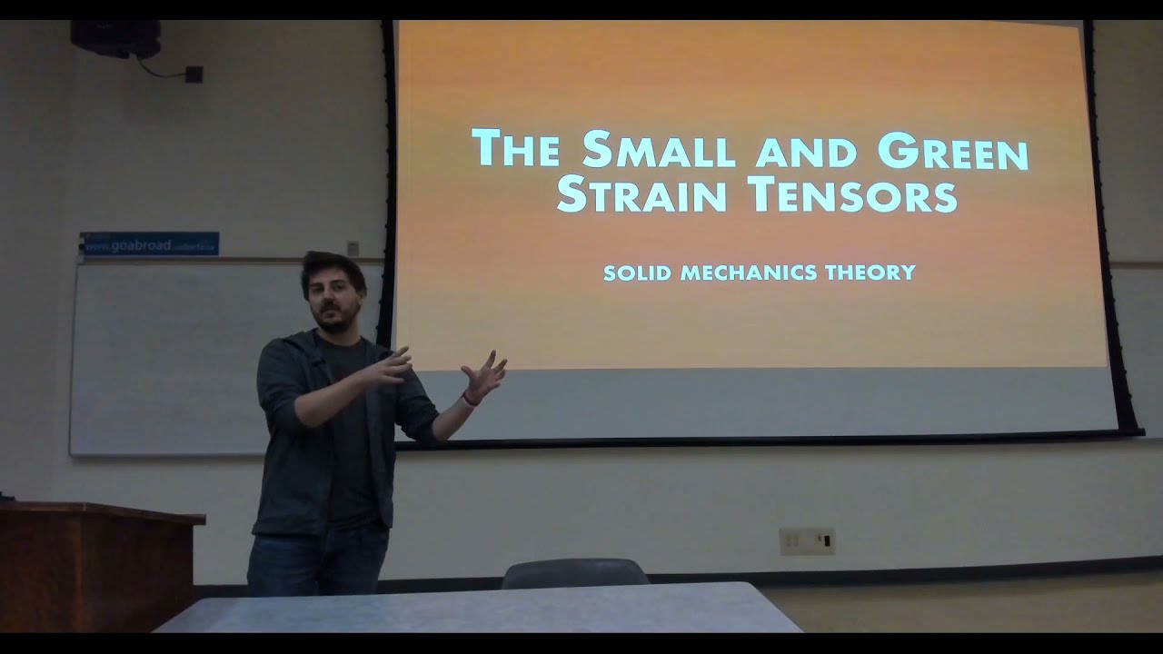 Intro to Continuum Mechanics Lecture 6 | The Green and Small Strain Tensors