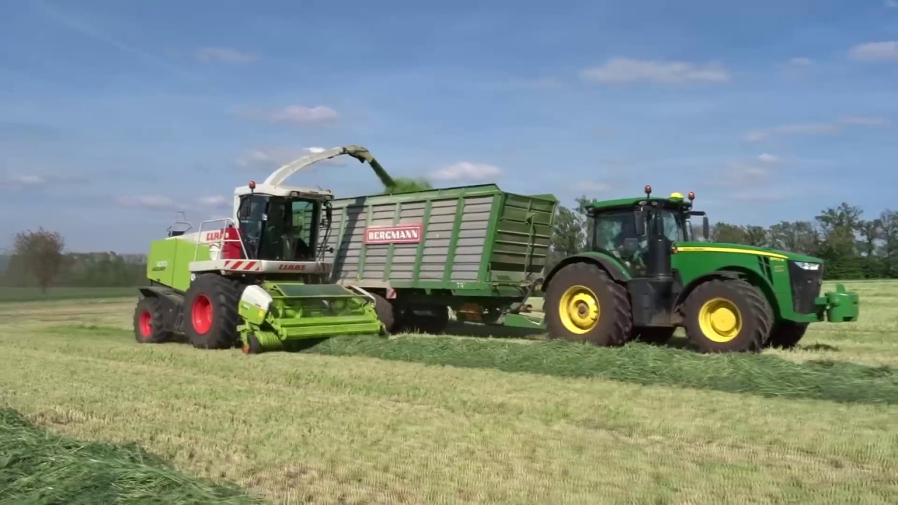 John Deere 8370R & New Holland T7.270 + Krone EasyCut B1000 CR | Grass Silage 2018 | Agriculture