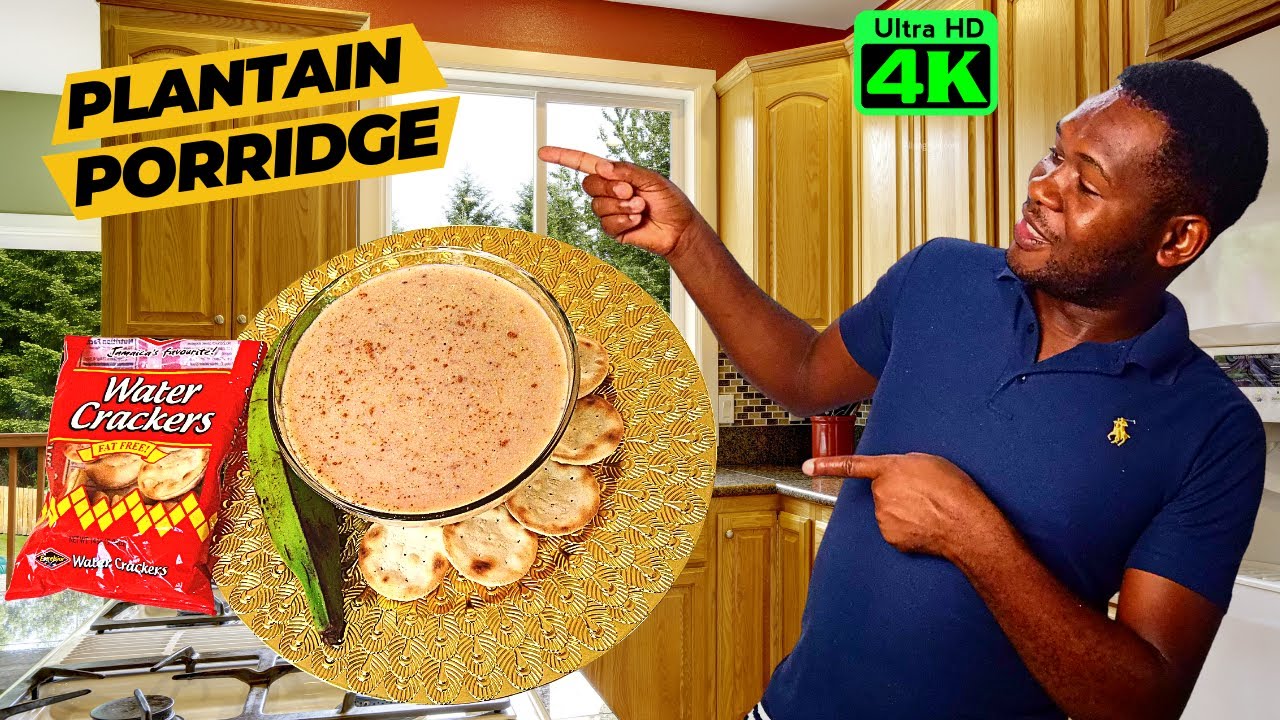 How To Make Jamaican Green Plantain Porridge|| Strong Man Porridge 2023.
