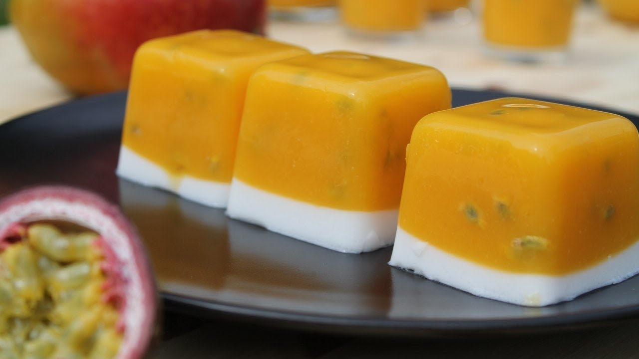 Agar-Agar Mangue-Fruits de la Passion-Coco - Cooking With Morgane