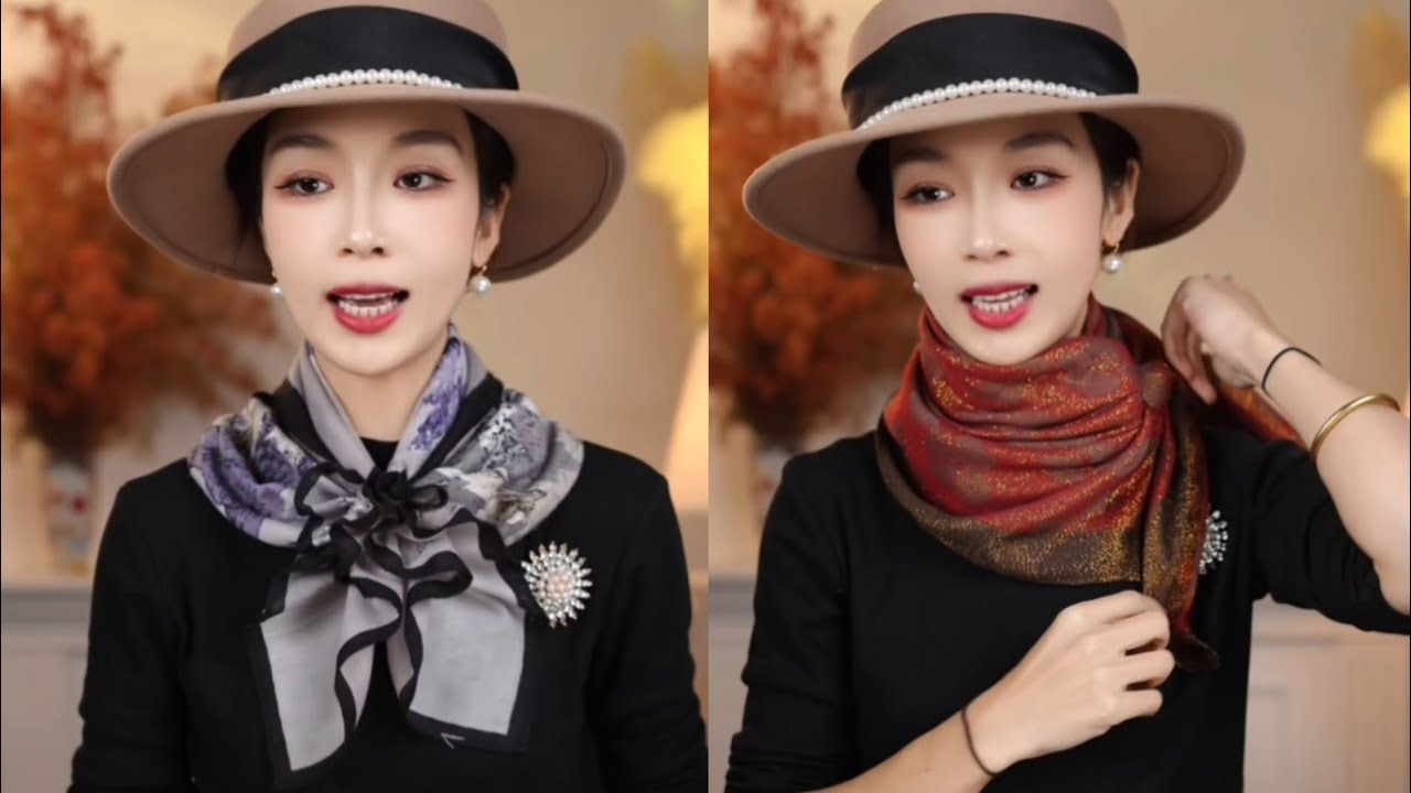 100 Stylish Ways to Tie a Silk Scarf #fashion #scarf #scarffashion