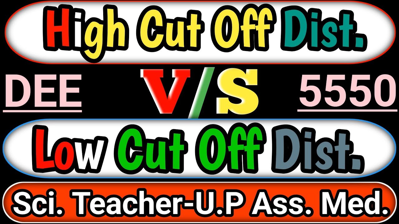 Highest and Lowest Cut Off Districts | Final Merit List | Upper Primary | DEE 5550 Posts #tetcutoff