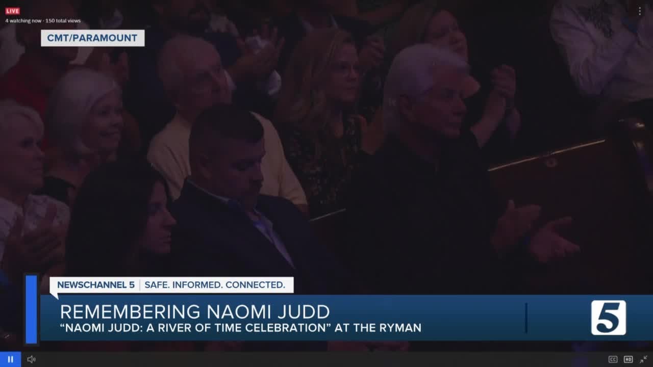 Fans gather at the Ryman Auditorium for memorial celebration of Naomi Judd