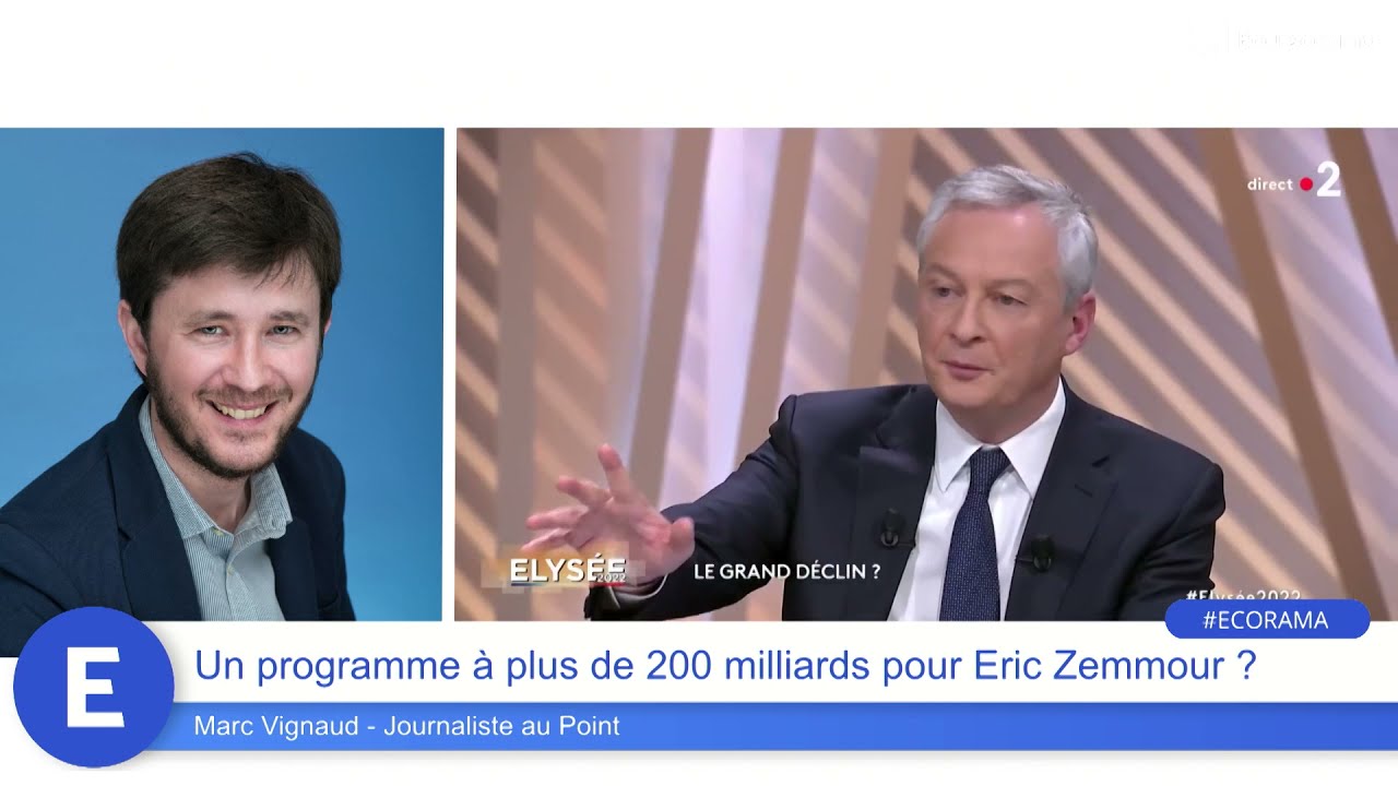 Un programme &agrave; plus de 200 milliards pour Eric Zemmour ?