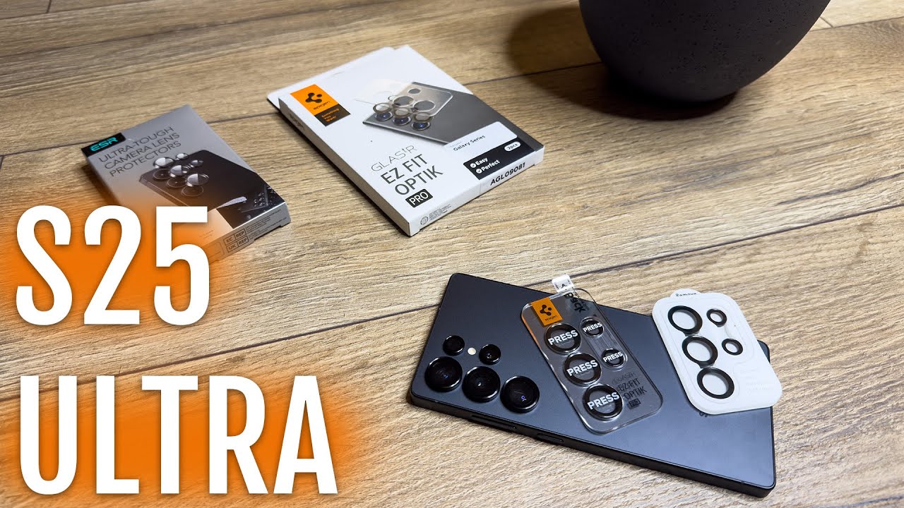 Лучшая защита объектива для Galaxy S25 Ultra? Spigen против ESR