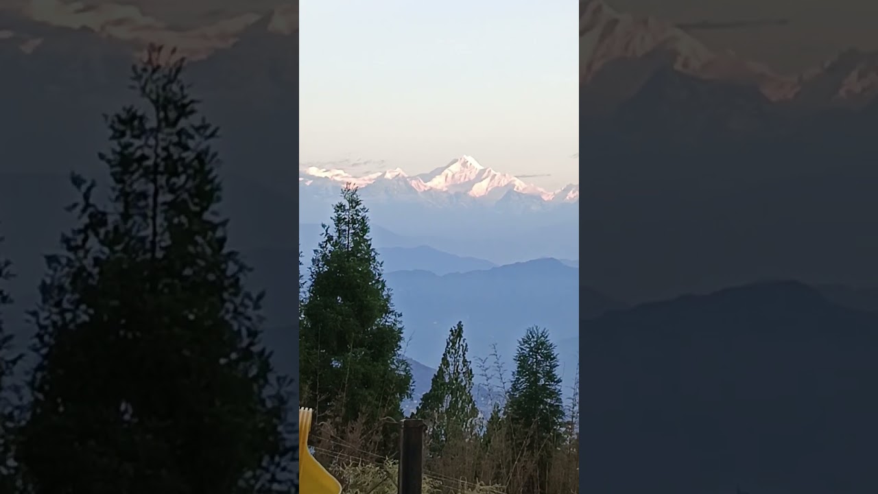 Kanchenjungha view from Rishop Black tulip Homestay || lava Lolegaon kolakham tour