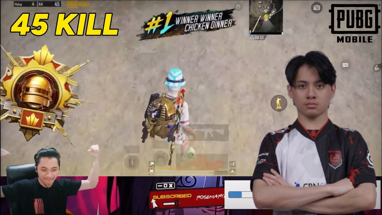 45 KILLS😱 AE ROSEMARY OPEN JOKI CONQUEROR - PUBG MOBILE