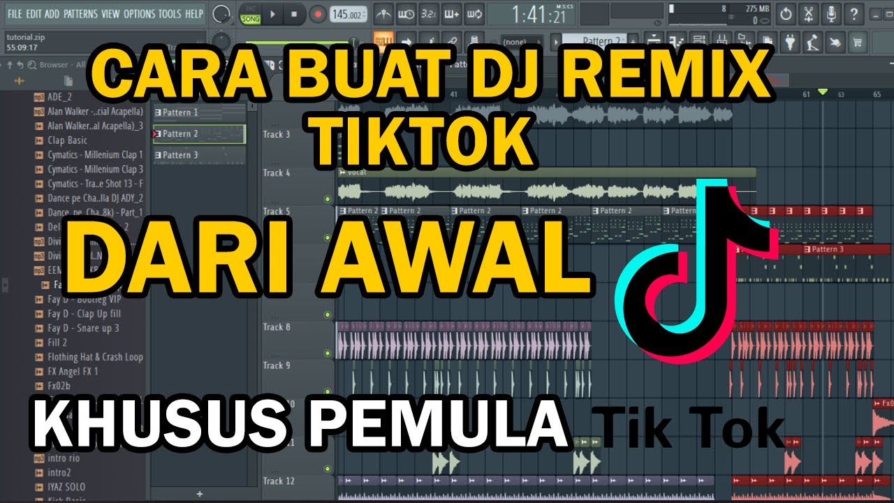 TUTORIAL CARA MEMBUAT MUSIK DJ DI FL STUDIO PEMULA