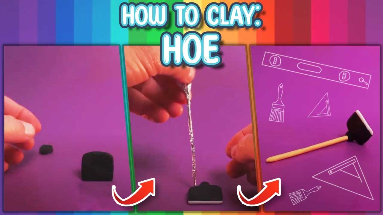 ⚒️ How To Make A Hoe Out Of Clay In Just 7 Minutes | How To Clay