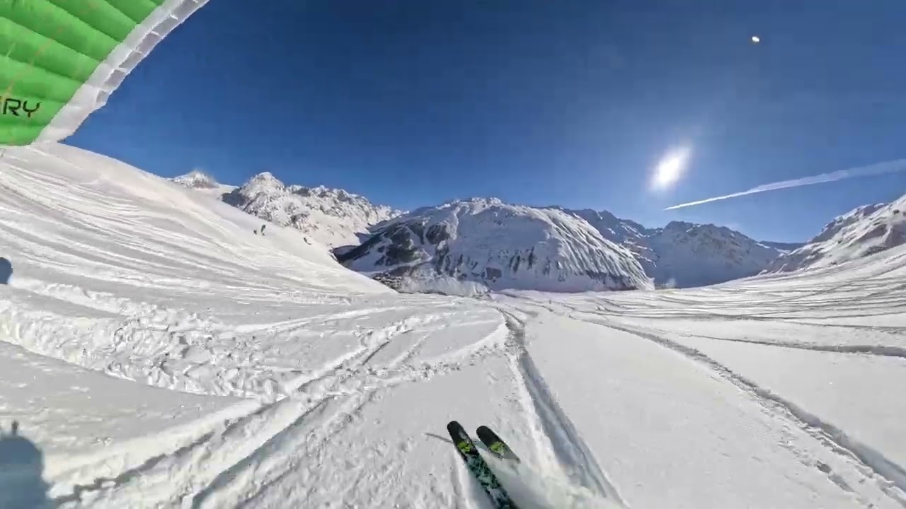 Speedriding Val d'Isere Bellevarde banane