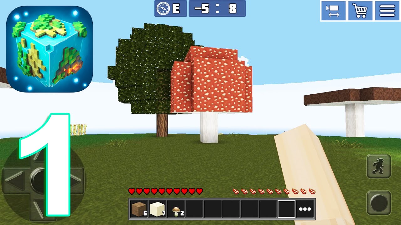 Planet of Cubes Survival Craft Gameplay Walkthrough Part 1 (IOS/Android)