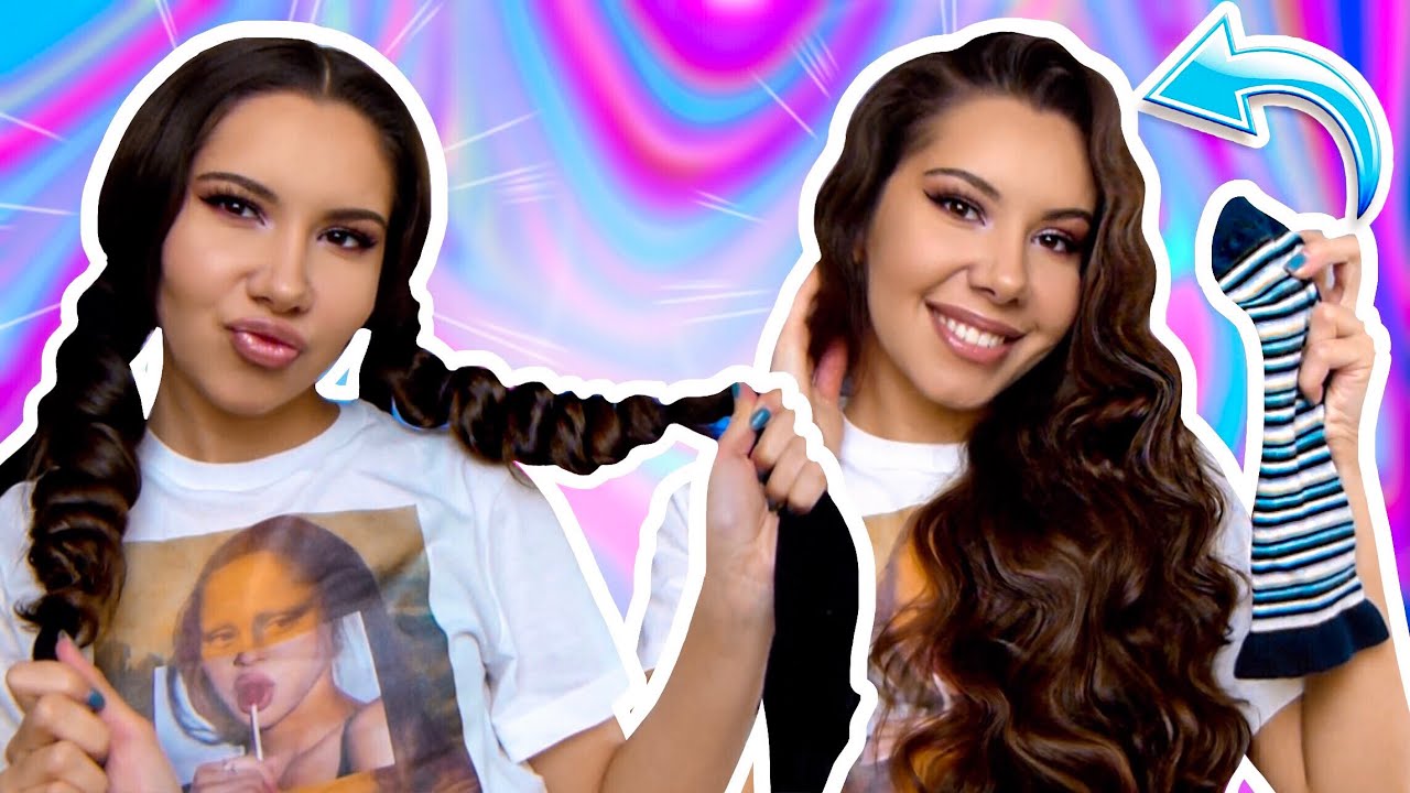 Locken mit SOCKE?!🧦😱 - LOCKEN OHNE HITZE!🔥 | Valeria Greb