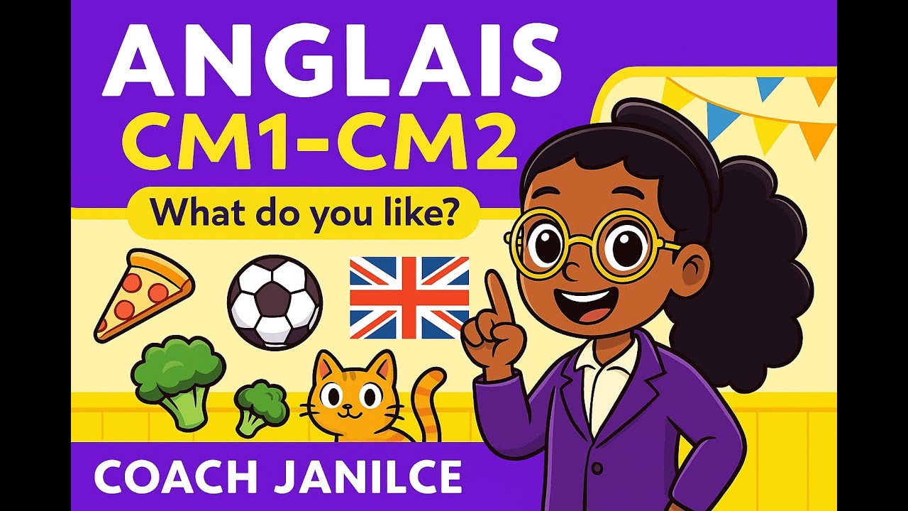 Anglais CM1-CM2 – Dire ce que tu aimes (I like / I don’t like)  | Coach Janilce