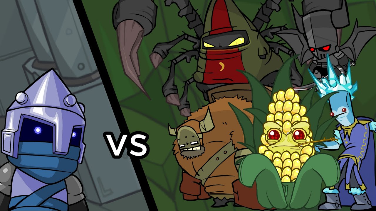 Industrialist MAXXED Magic vs every Boss - Castle Crashers