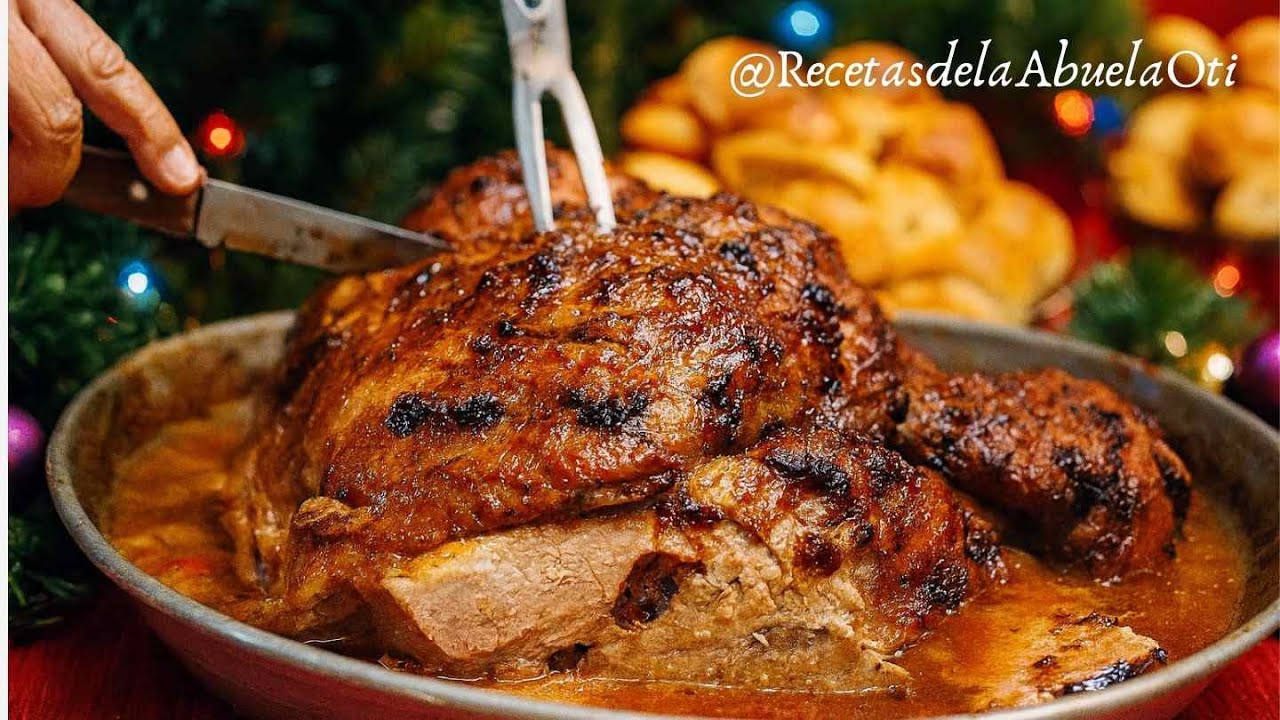 Pierna de Cerdo Mechada Navideña | Receta Tradicional de la Abuela (Paso a Paso)