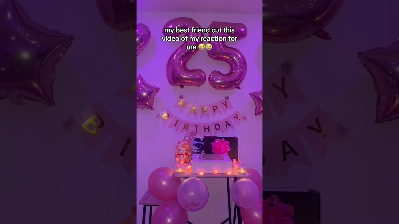 My Best Friend filmed my live reaction to the birthday surprise: