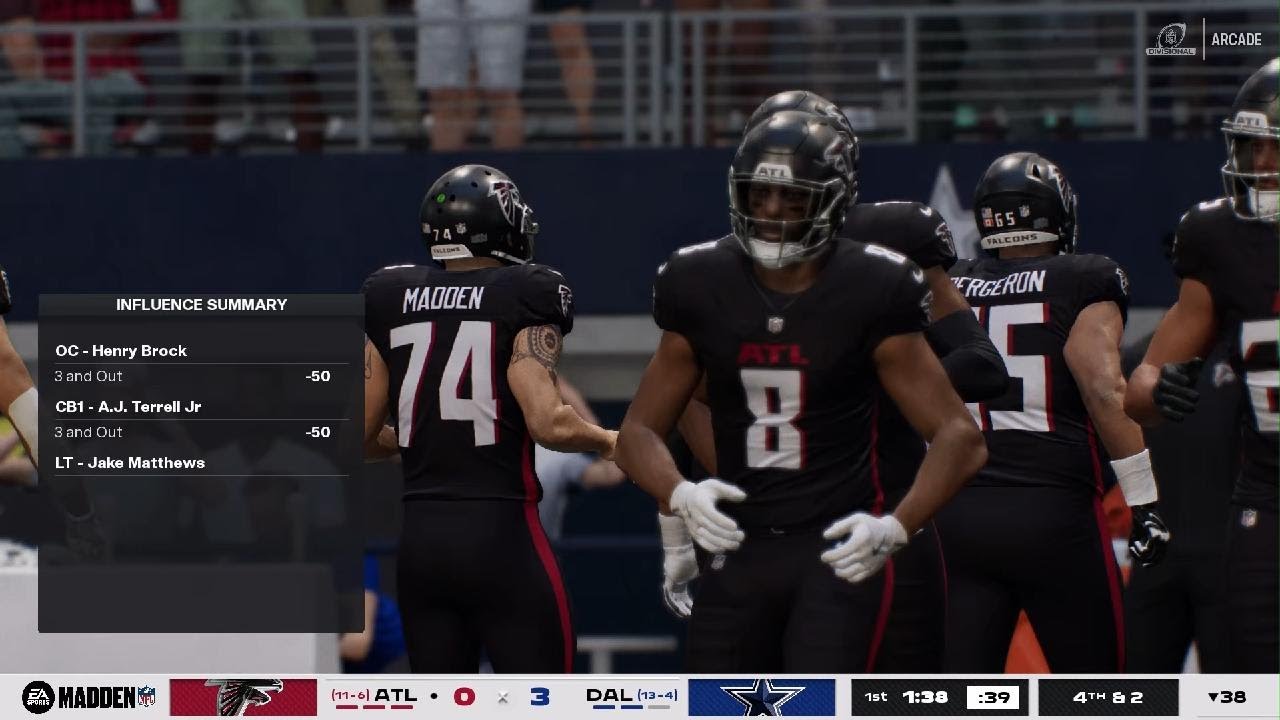 Madden NFL 26 Falcons vs Cowboys (no commentary PS5)