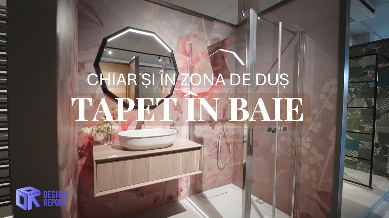 Tapet în baie? Da, chiar și la duș. Află cum | Design Report