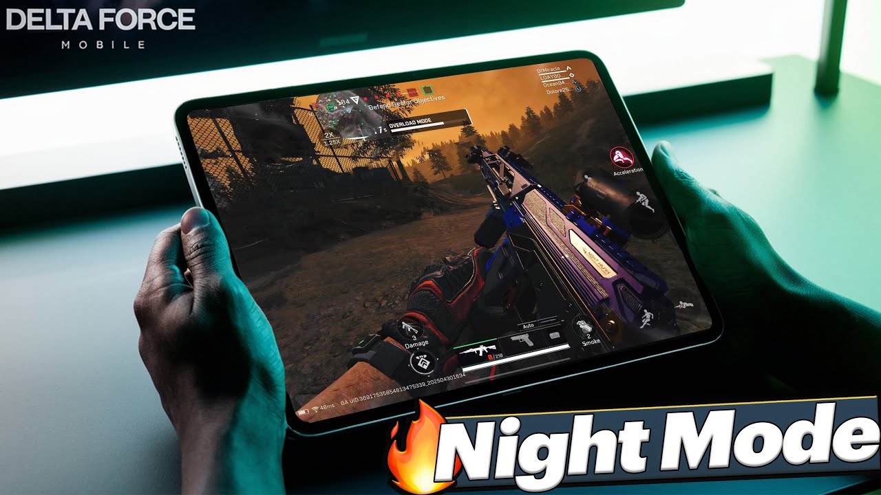 🌑 Delta Force Mobile Just Got DARK! Night Mode Gameplay (iPad Pro 2024)/Max graphics
