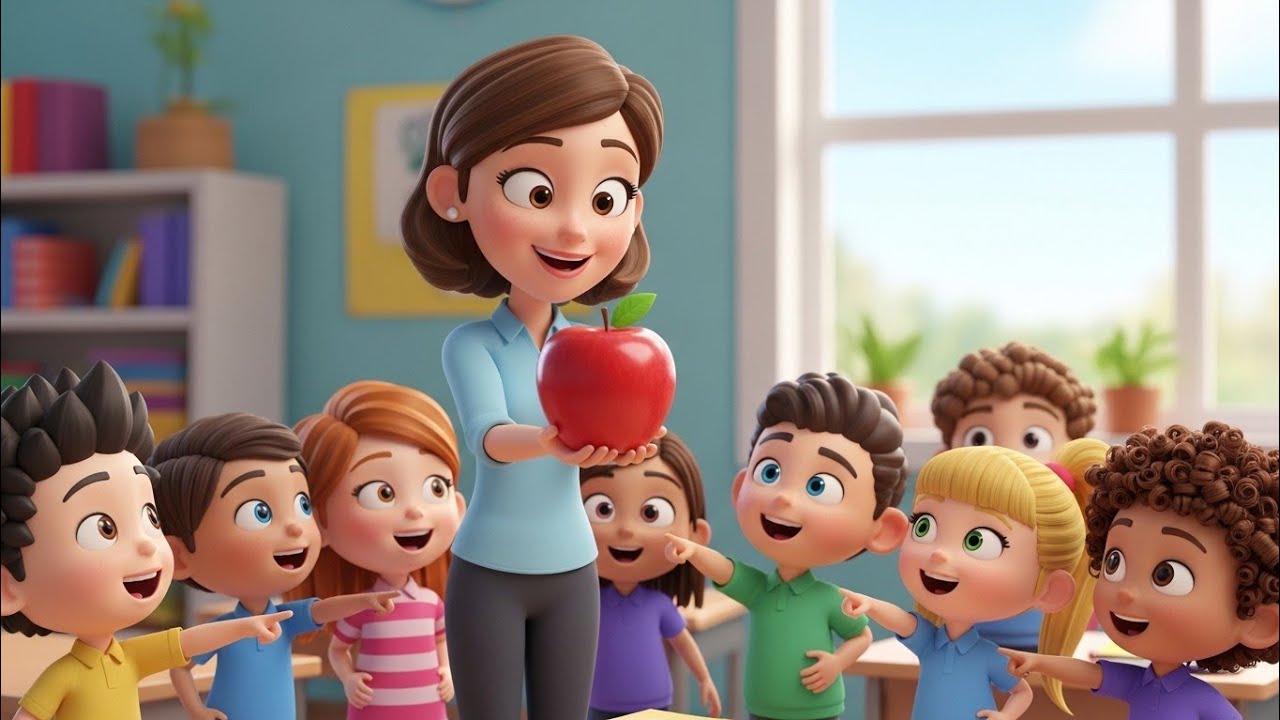 “A to Z Learning Fun: Cute 3D Classroom with Kids & Train | ABC for Children”