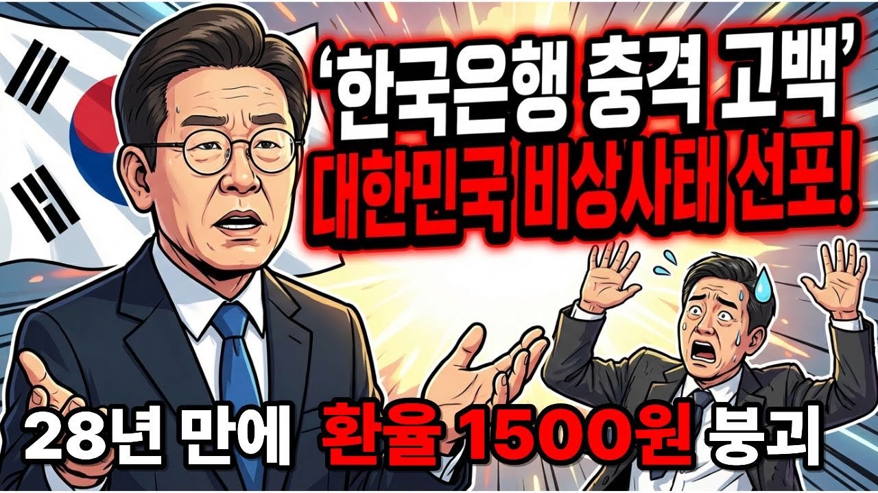IMF 이후 28년 만에 최악 환율 1500원 붕괴 당신 월급 증발