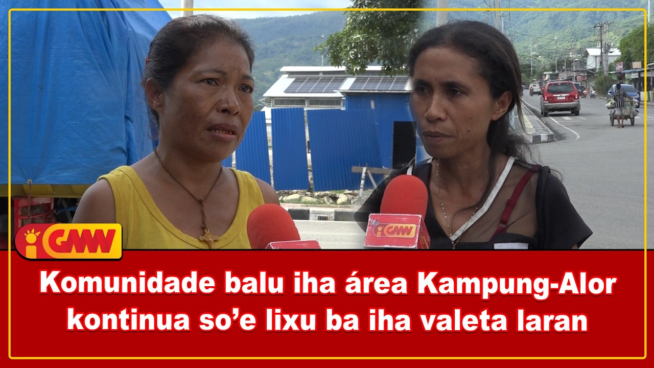 Komunidade balu iha área Kampung-Alor kontinua so’e lixu ba iha valeta laran