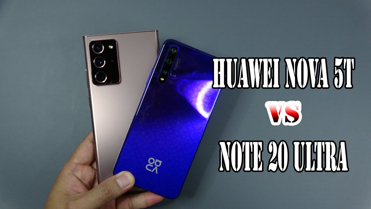 Samsung Galaxy Note20 Ultra vs Huawei nova 5T | SpeedTest and Camera comparison