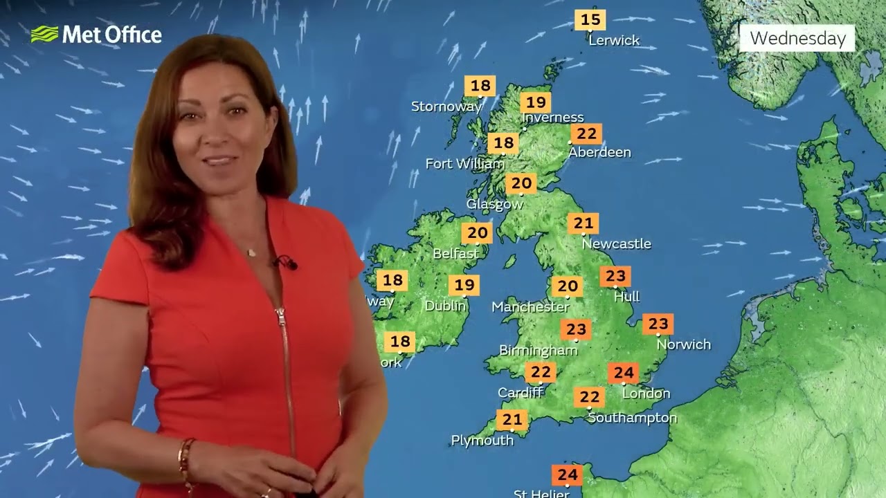 Clare Nasir Met Office Weather 5th August 2025 PM