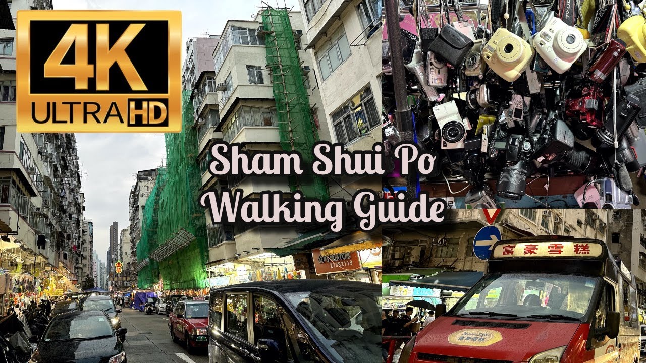 [4K] Sham Shui Po Walking Guide | Hong Kong Travel | street food Da Pai dong | Flea Market | Cafe