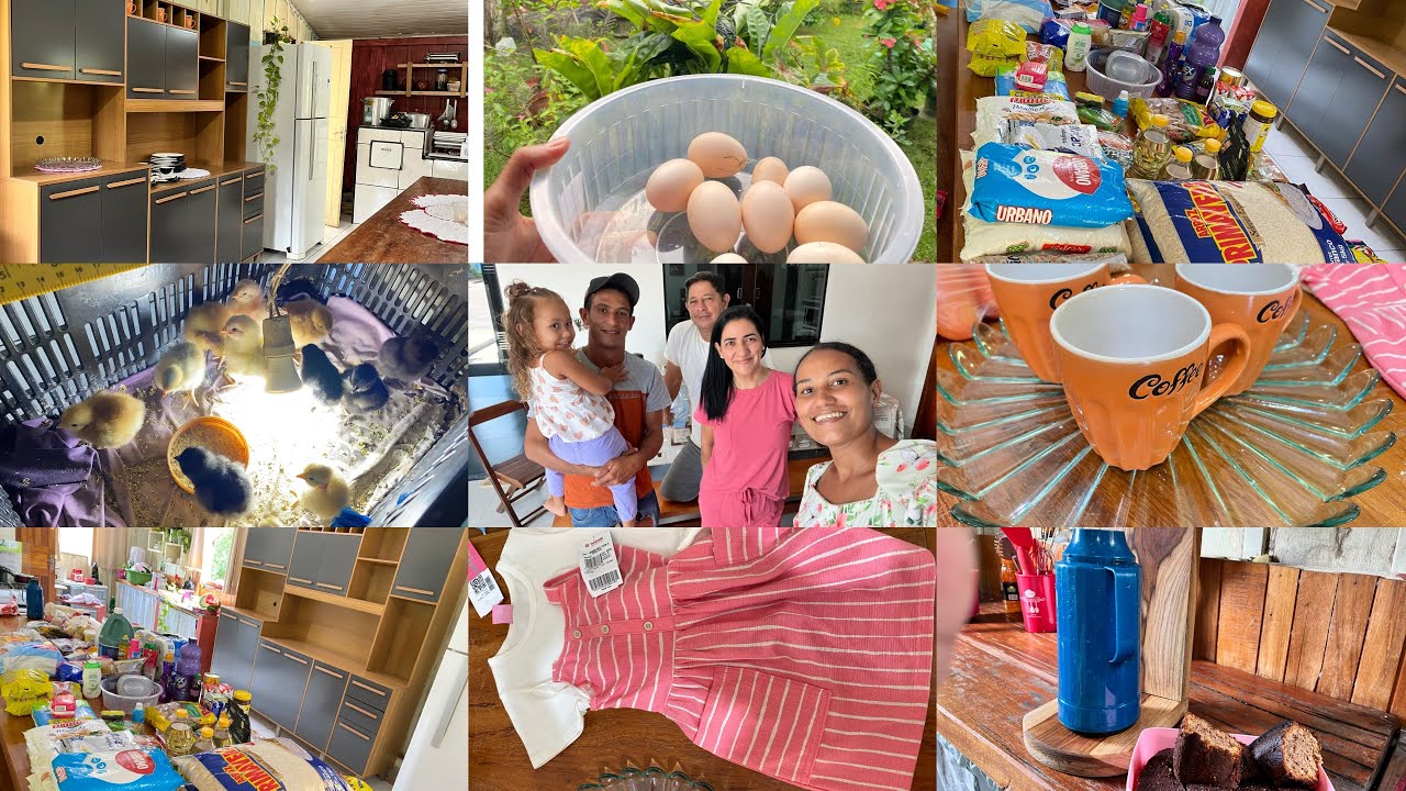COMPREI UM tão SONHADO ARMÁRIO PRA MINHA COZINHA/FIZEMOS A COMPRA DO MÊS / CONHECENDO INSCRITOS 