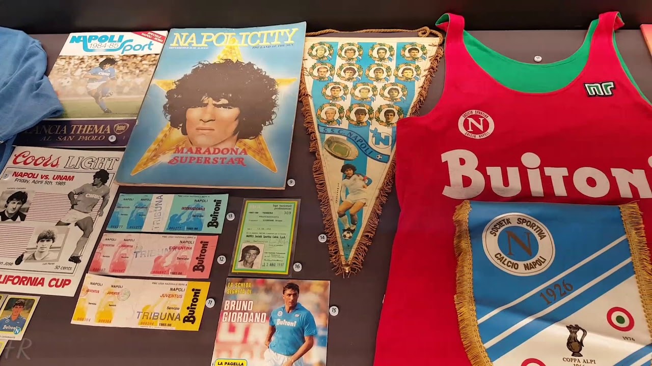 SSC NAPOLI - Incredibile MOSTRA MUSEO TROFEI MARADONA Nel Mito
