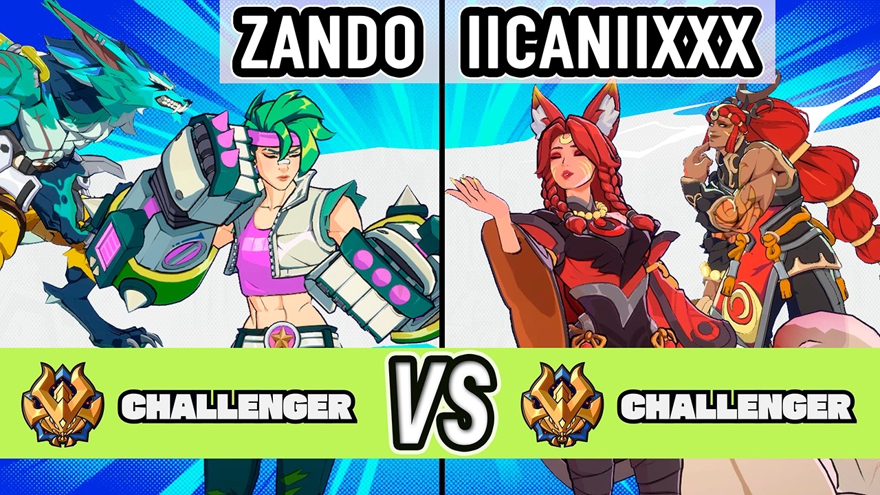 2XKO ▰ Zando (Warwick / Vi) vs IICaNiixXx (Illaoi / Ahri) ▰ High Level Gameplay