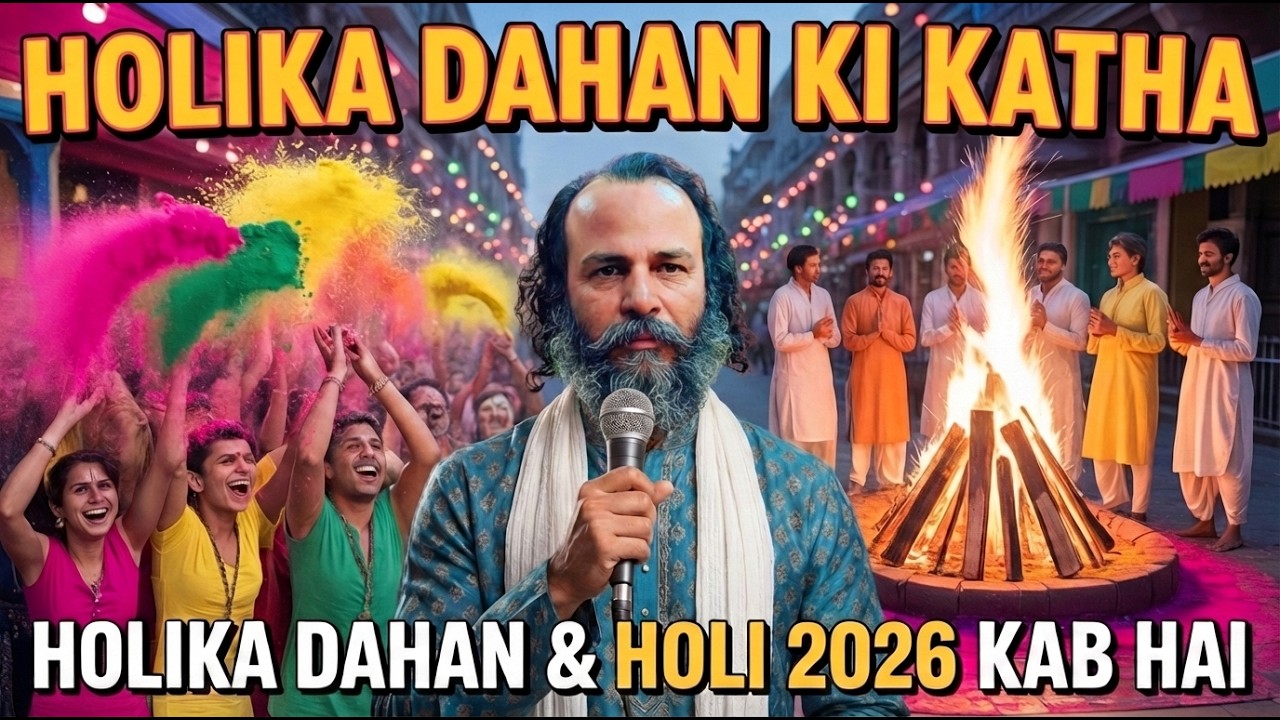 Holi 2026 Kab Hai? | Holika Dahan Shubh Muhurat & Samay | Bhadra & Chandra Grahan |Astro Ranjit Vats