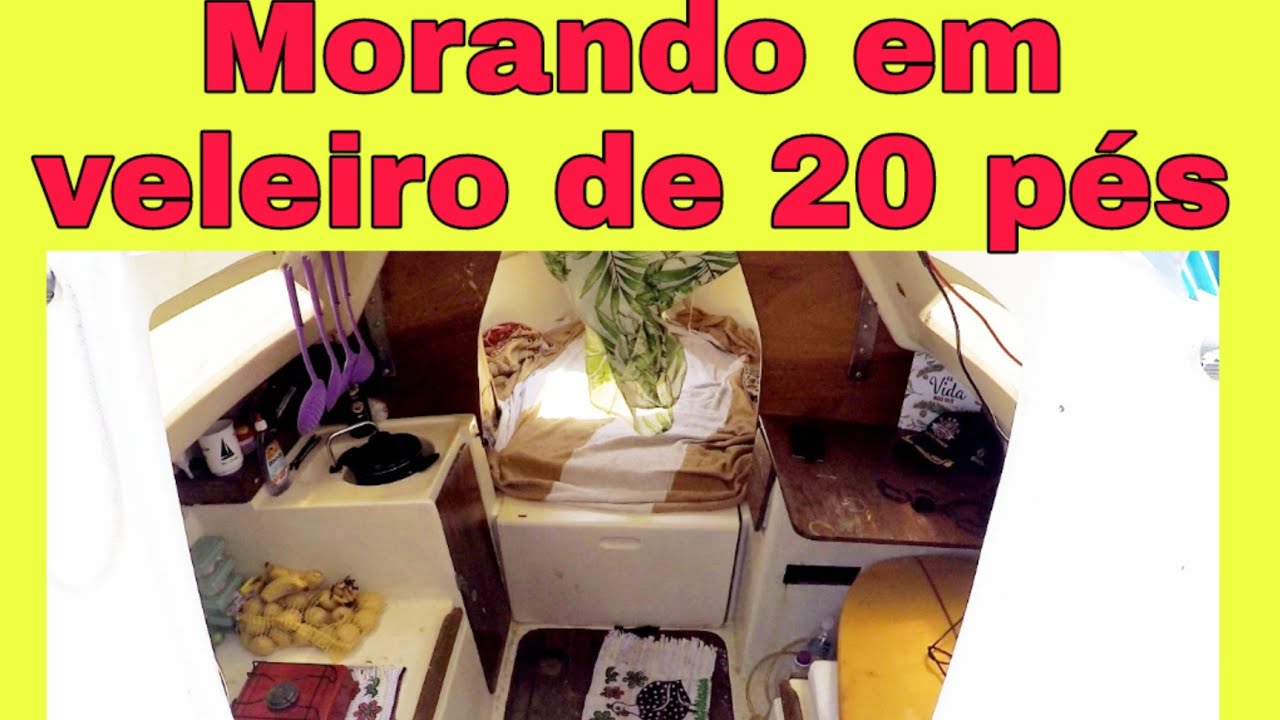 Morando em veleiro de 20 pés