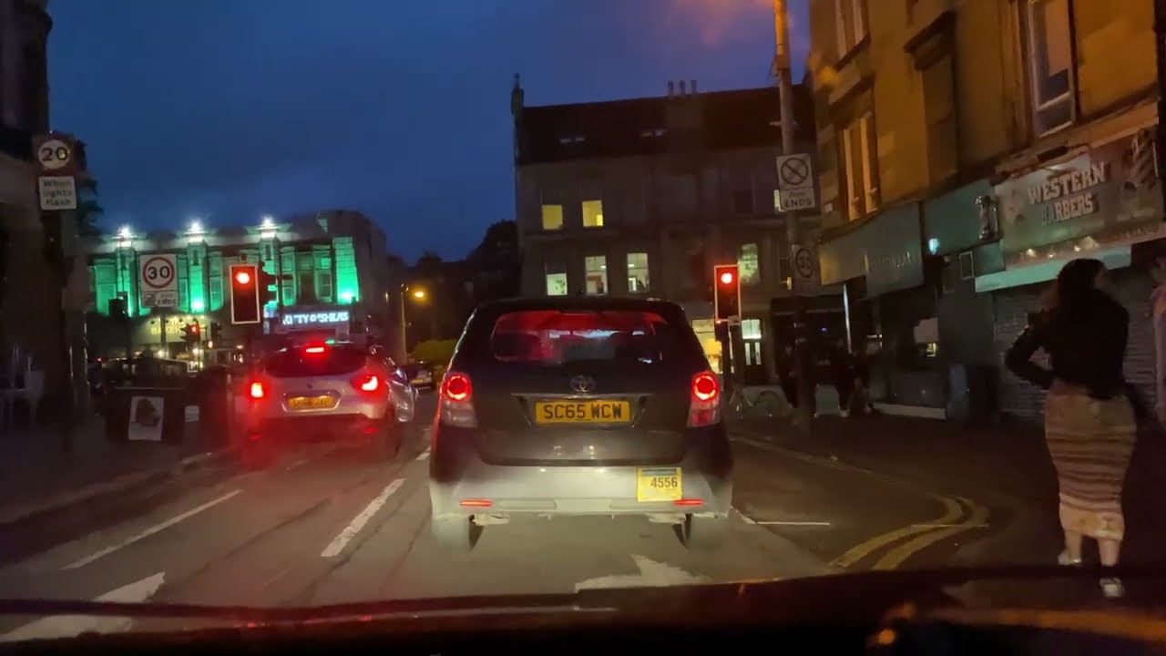Driving in Glasgow - West End night driving - May/June 2022