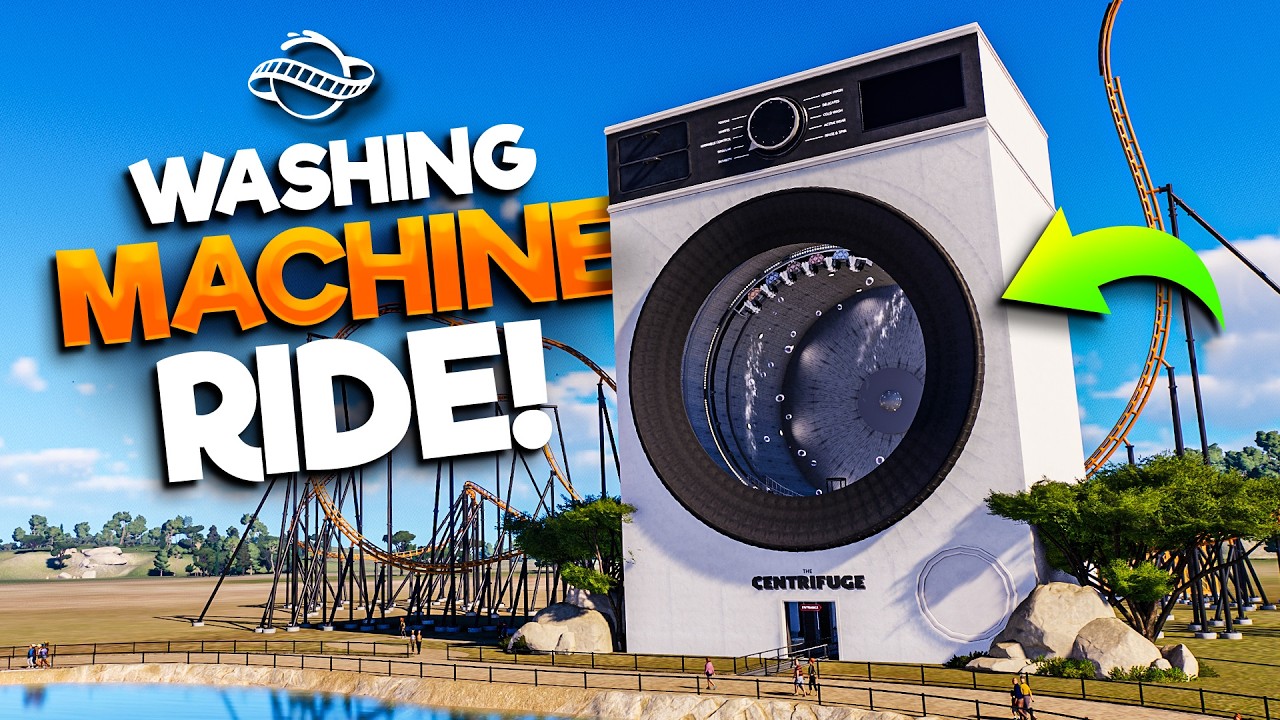 Building a WASHING MACHINE RIDE in my Theme Park... (#1)