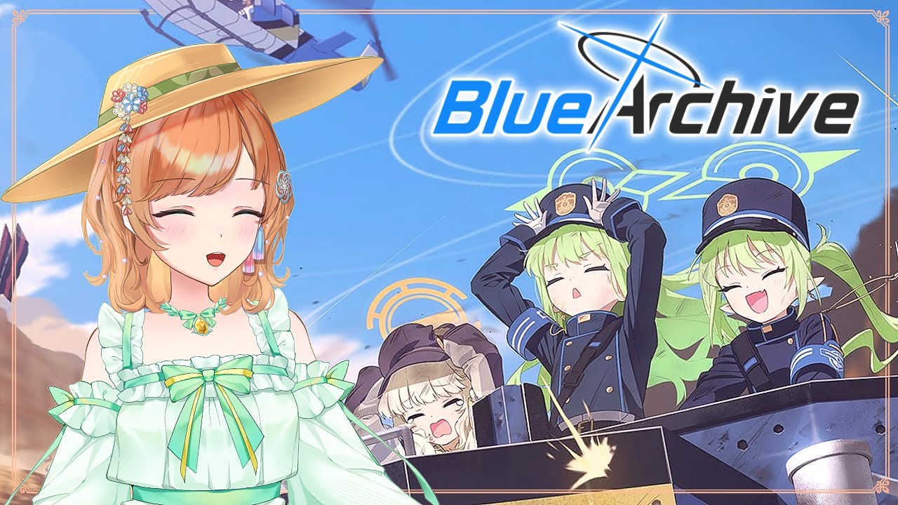 【Blue Archive】ブルアカSteam版！新キャラ可愛いね！ね？！🏙️☁️ Cute girls & strategic battlefield！【Vtuber雨風ノナリィ Nonallie】