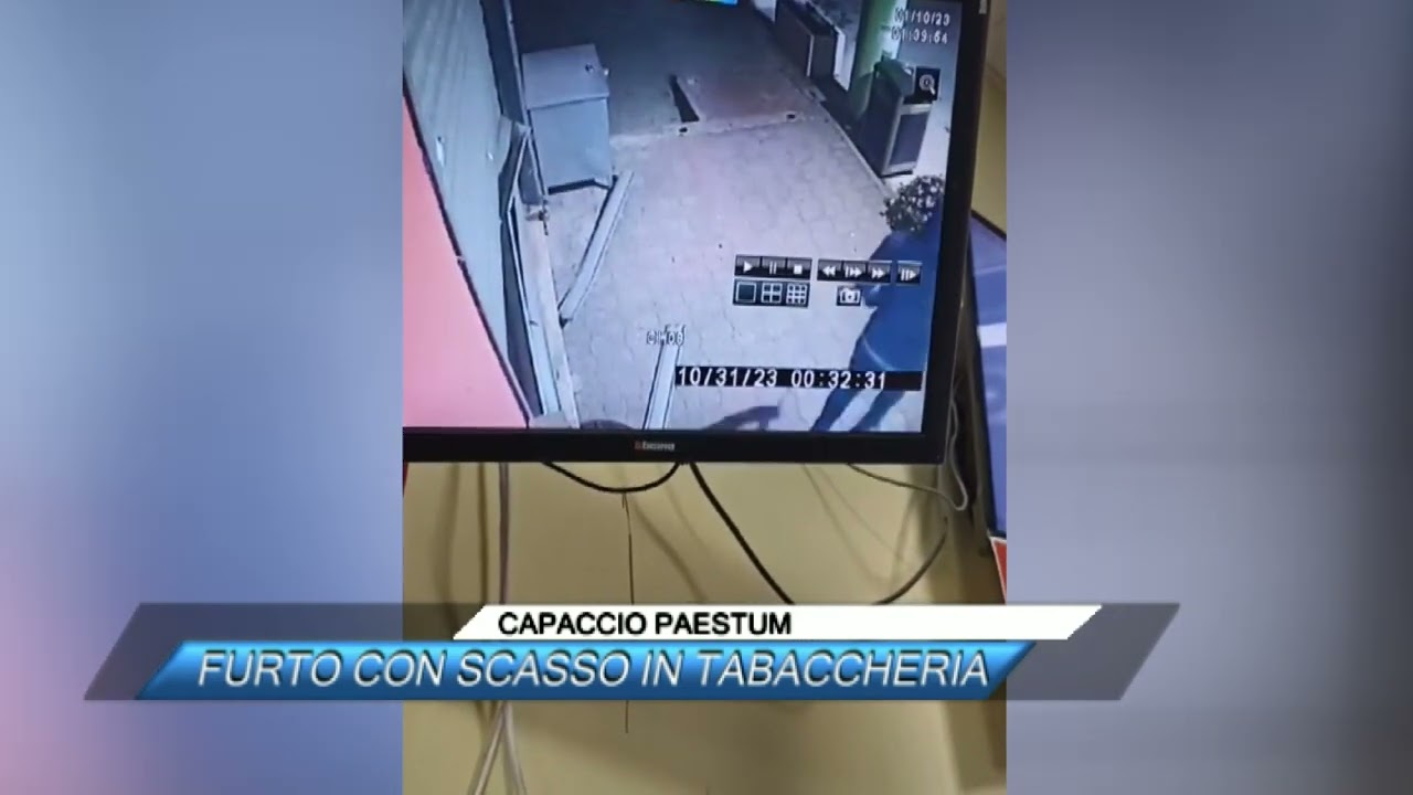 ✅ CAPACCIO PAESTUM, FURTO CON SCASSO IN TABACCHERIA |SUD TV 114|