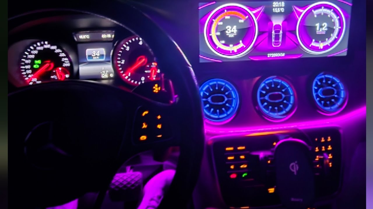 Mercedes CLA. Cambio de Pantalla a Android y leds Ambilight 