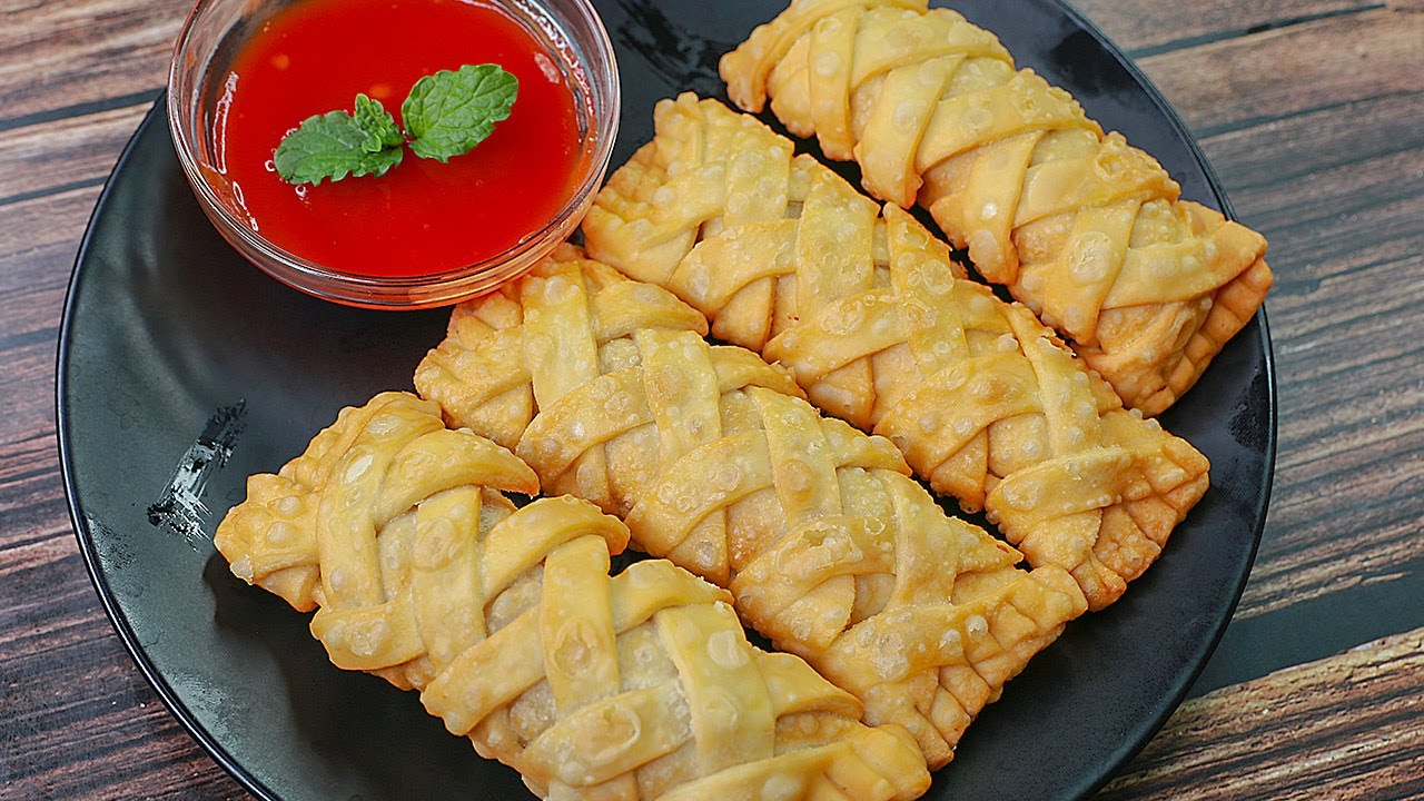 Strips Samosa Recipe | Chicken Strips Samosa | Easy Snacks Recipe | Toasted