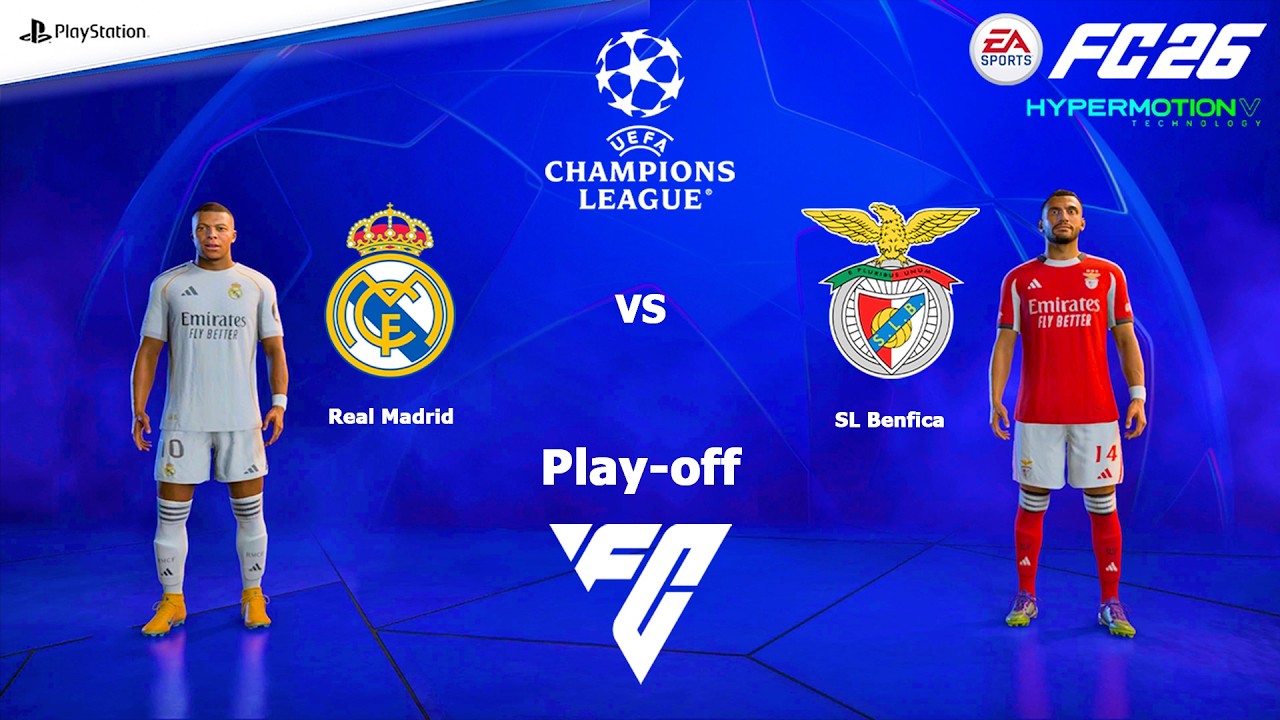 FC 26 PS4 - Real Madrid vs Benfica | UEFA Champions League Matches