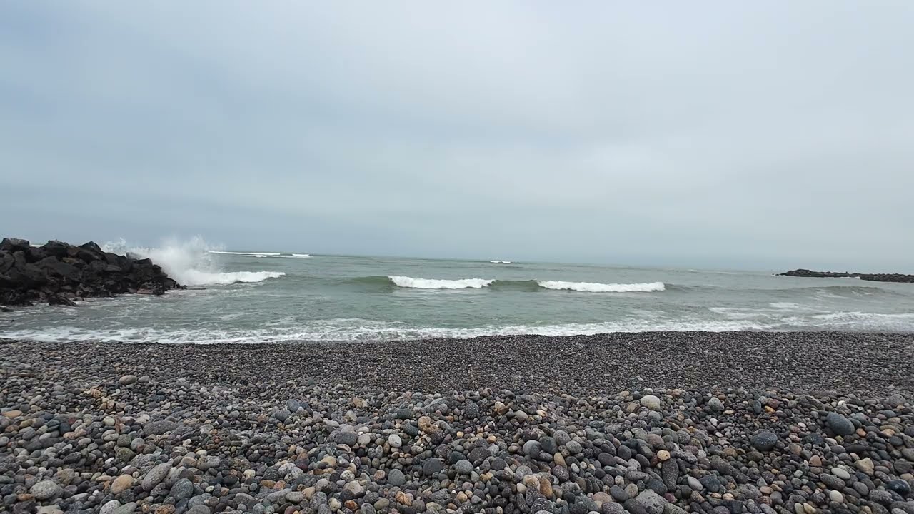 ［白噪音｜White Noise] 利馬海灘上的休憩 Leisure on Lima Beach