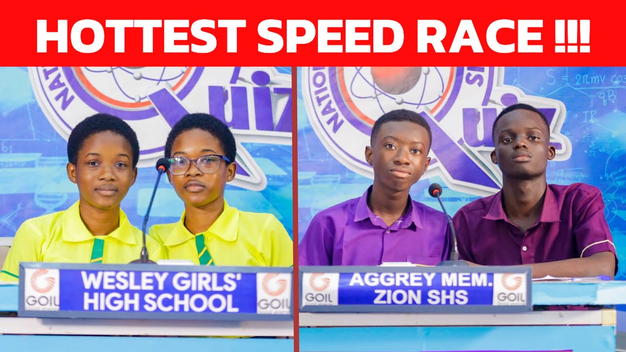 Hottest SPEED RACE Btn Wesley Girls’ And Aggrey Memorial | #NSMQ2025
