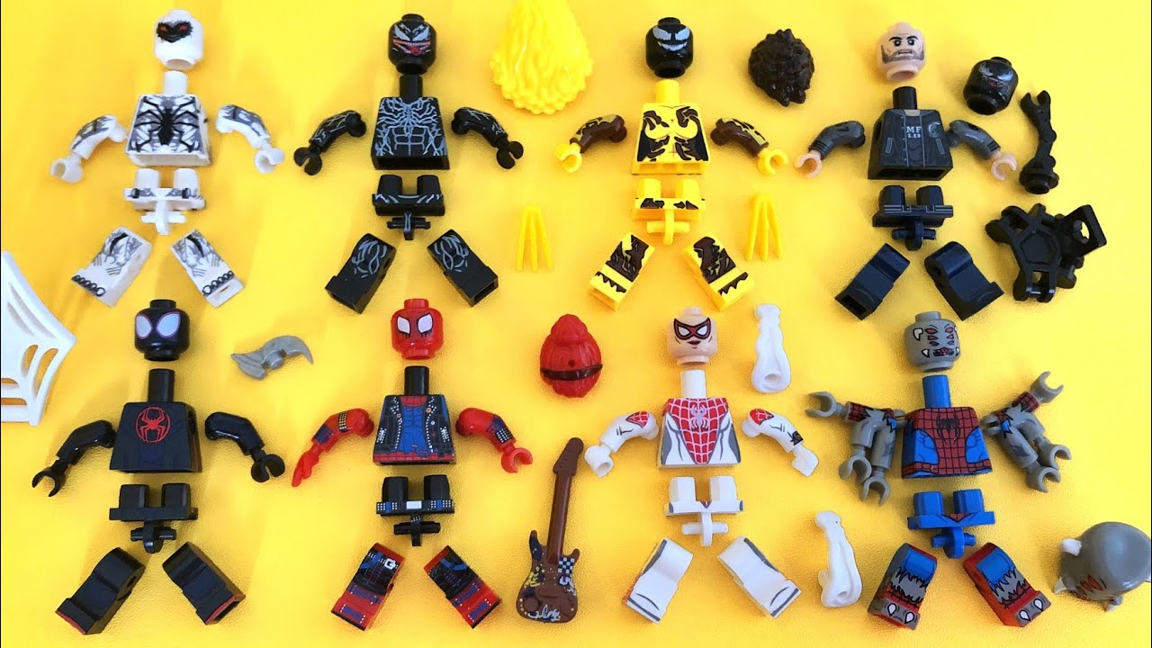 Lego Spider-Man VS VENOM: Spiderman Mutant, Scream, Anti Venom | Unofficial Lego Minifigures