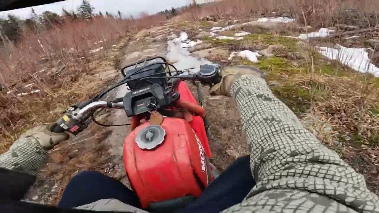 Early Spring Honda Big Red Trail Ride | Part ONE | 1987 Honda Big Red
